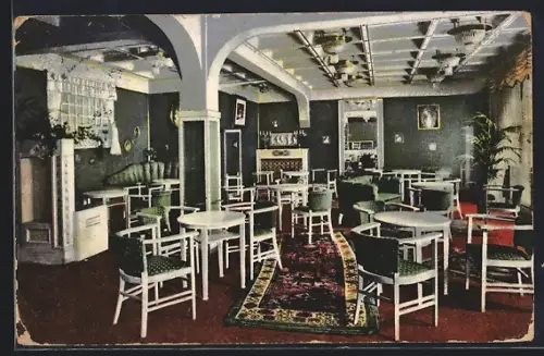 AK Strassburg i. E., Café Westminster, Damensalon