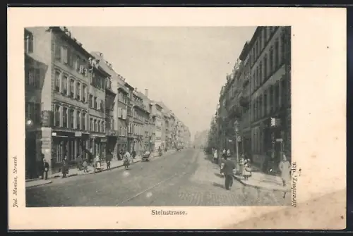 AK Strassburg, Geschäfte in der Steinstrasse