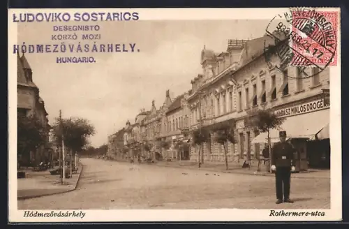 AK Hódmezövásárhely, Rothermere-utca