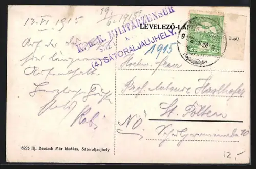 AK Sátoraljaujhely, Postahivatal