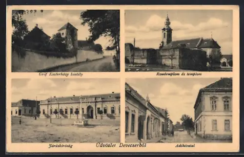 AK Devecser, Gróf Eszterházy kastély, Adóhivatal, Járásbiróság