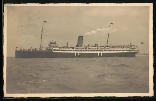 AK Passagierschiff Kaiser auf offener See
