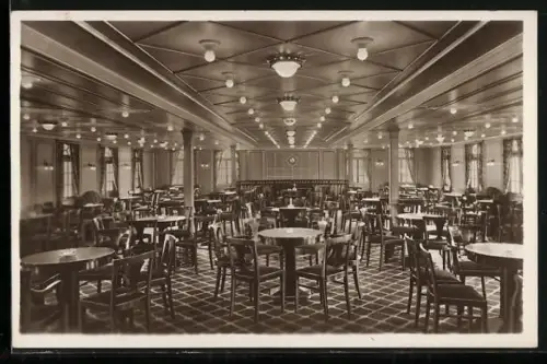 AK Hamburg-Südamerika Linie, Passagierschiff Monte Sarmiento, Halle