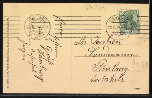 AK Passagierschiff Königin Luise, Seebäderdienst der HAL