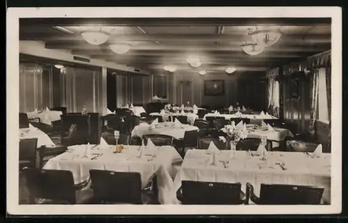 AK Passagierschiff Berlin, Speisesaal 2. Klasse