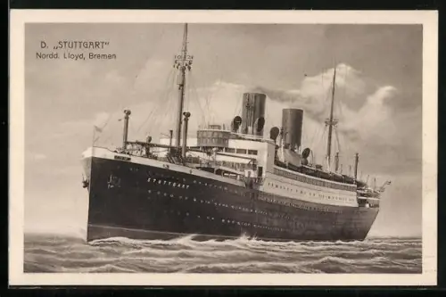 AK Passagierschiff Stuttgart des Norddeutschen Lloyd