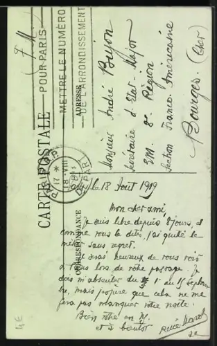 AK Plougastel, Alter Mann in Tracht der Bretagne