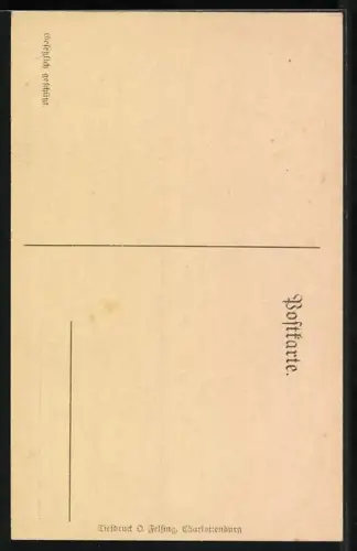 Künstler-AK Franz Stassen: Flaggenträger in Ritterrüstung