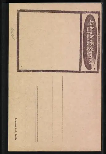 AK Generalleutnant Erich Ludendorff in Uniform mit Eisernem Kreuz