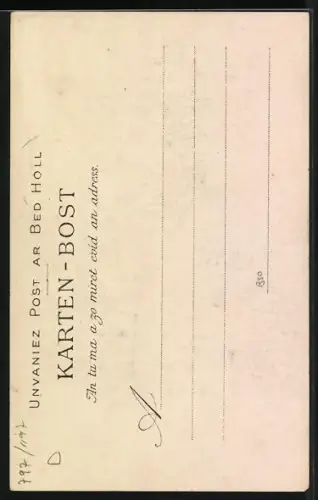 AK Pontivy, Fillette, Le Capot, Mädchen in Tracht d. Bretagne