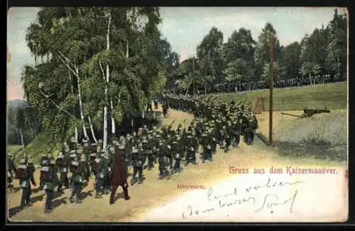 AK Kaisermanöver, Heerwurm, Soldatenmarsch
