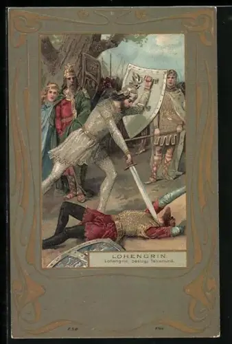 AK Lohengrin besiegt Telramund, Jugendstil