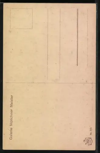 Künstler-AK sign. Richard Brenner: Herr flüstert Dame ins Ohr