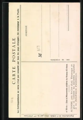 Künstler-AK Tourismus-Reklame der Chemins de Fer de Paris a Orléans, Vallon d`Autoire