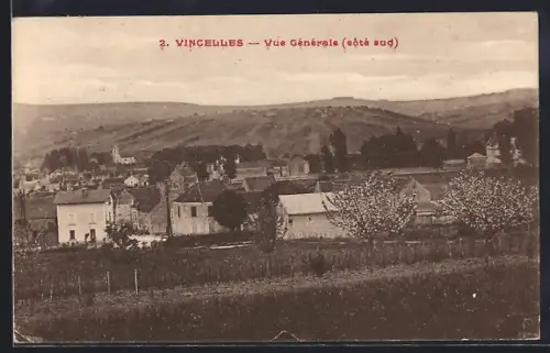 AK Vincelles, Vue Générale, côté sud