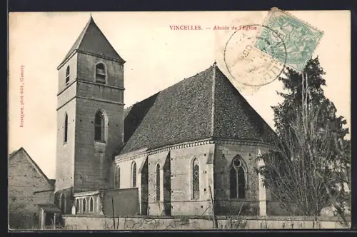 AK Vincelles, Abside de l`église