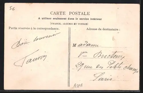 AK Vermenton, Le Port, 1re vue, avec piles de bois et rivière calme