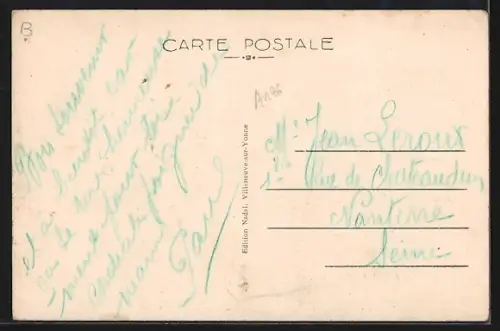 AK Villeneuve-sur-Yonne, Porte de Joigny, vue extérieure