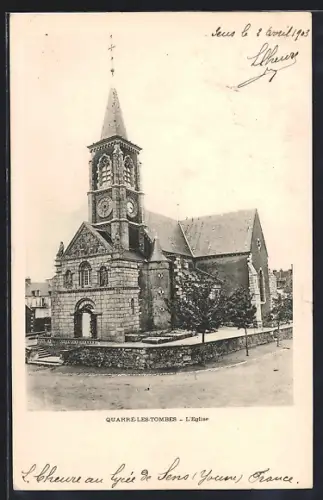 AK Quarré-les-Tombes, L`Église