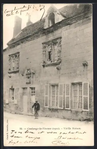 AK Coulanges-la-Vineuse, Vieille Maison, 1902