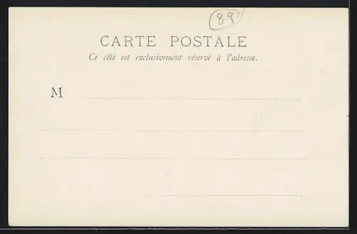 AK Sens, Pont sur l`Yonne avec vue de l`église en arrière-plan