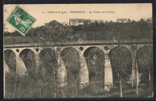 AK Chastellux-sur-Cure, Le Viaduc sur la Cure