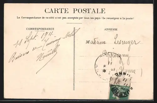 AK Auxerre, Bords de l`Yonne, Chemin de l`Arbre Sec