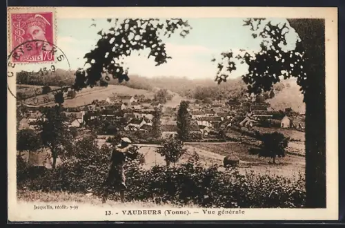 AK Vaudeurs /Yonne, Vue générale