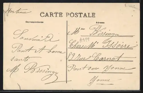 AK Pont-sur-Yonne, Une Arche du Pont