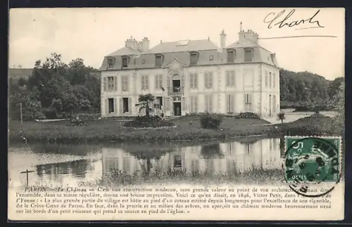 AK Paron, Le Château et son reflet sur le ruisseau environnant