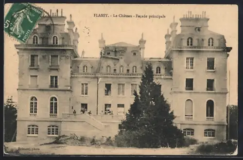 AK Flacy, Le Château de Flassy, Facade principale