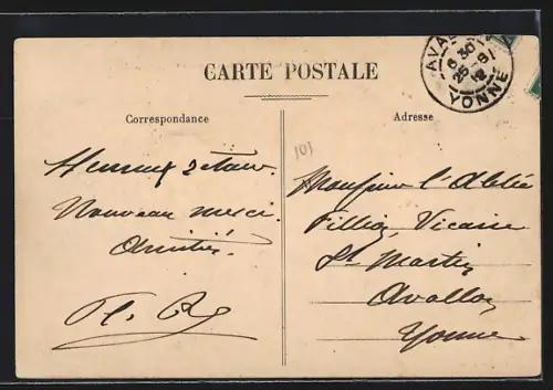 AK Flacy, Le Château de Flassy, Facade principale