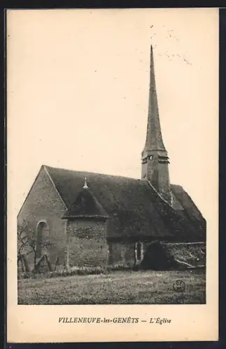 AK Villeneuve-les-Genêts, L`Église