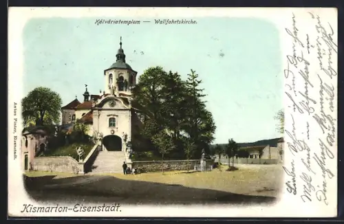 AK Kismarton-Eisenstadt, Partie an der Wallfahrtskirche