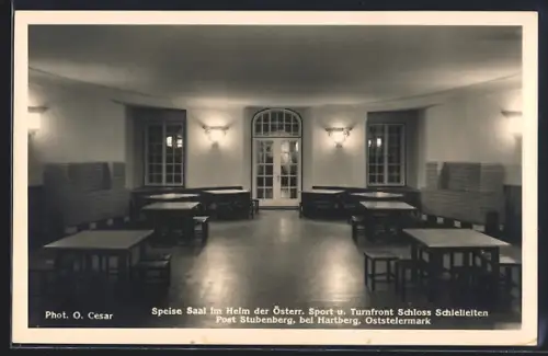 AK Stubenberg /Stmk., Gauschule des NSRL Schielleiten, Speisesaal