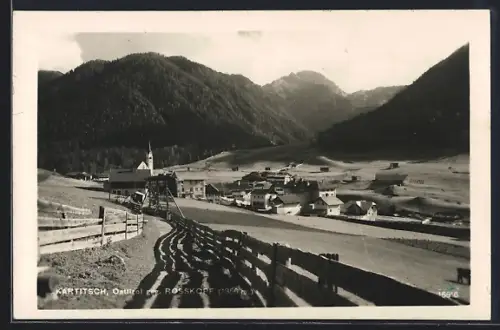 AK Kartitsch /Osttirol, Teilansicht gegen Rosskopf