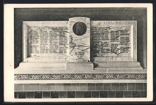 AK Wien, Enthüllung und Einweihung der Kriegergedenktafel im Pensionat St. Josef 1923
