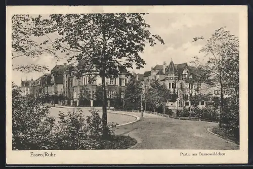 AK Essen /Ruhr, Partie am Bernewäldchen