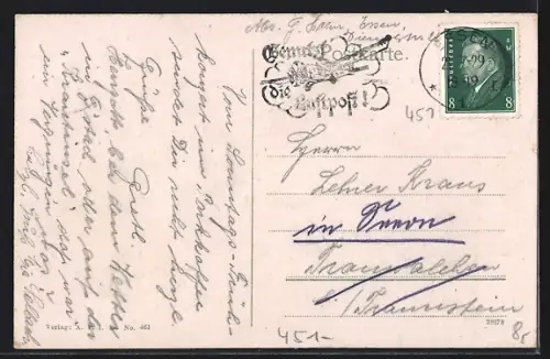 AK Essen / Ruhr, Huyssenallee, Parkhotel