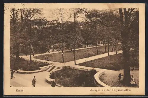 AK Essen / Ruhr, Anlagen an der Huyssenallee