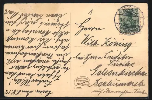 AK Essen-Ruhr, Handelshof und Kettwiger Strasse, Strassenbahn