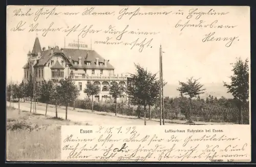 AK Essen, Gasthof Luftkurhaus Ruhrstein