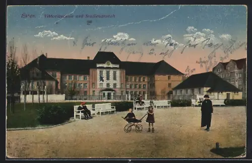 AK Essen / Ruhr, Viktoriaschule und Studienanstalt