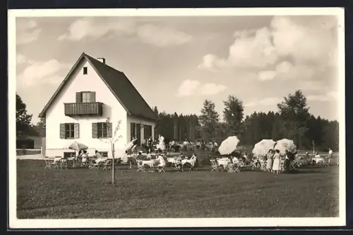 AK Bad Wörishofen, Café-Restaurant Zum Jagdhäusle
