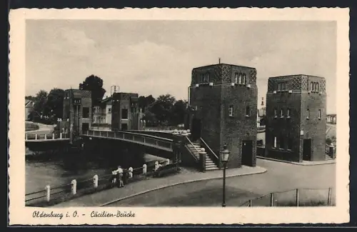 AK Oldenburg i. O., Cäcilien-Brücke