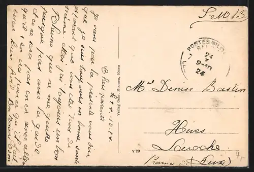 AK Essen-Ruhr, Hauptbahnhof, Hujissostift, Strassenbahnen