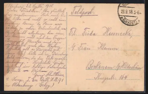 AK Oldenburg / O., Kaiserliches Postamt