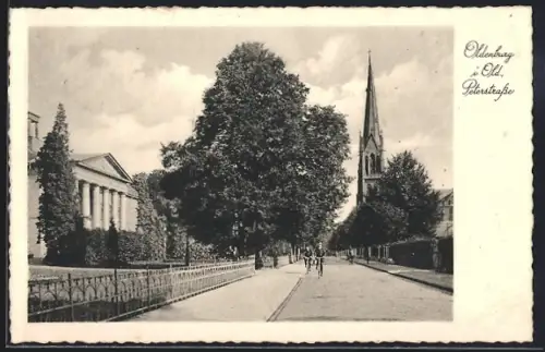 AK Oldenburg i. Old., Peterstrasse, Kirche