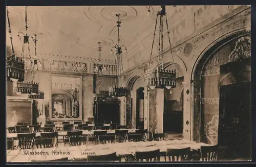 AK Wiesbaden, Kurhaus, Lesesaal