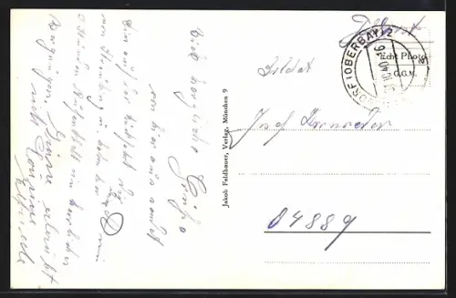 AK Mühldorf a. Inn, Stadtplatz mit Farbengeschäft Josef Weiss